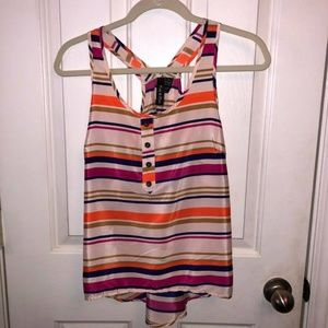 Striped racerback tank